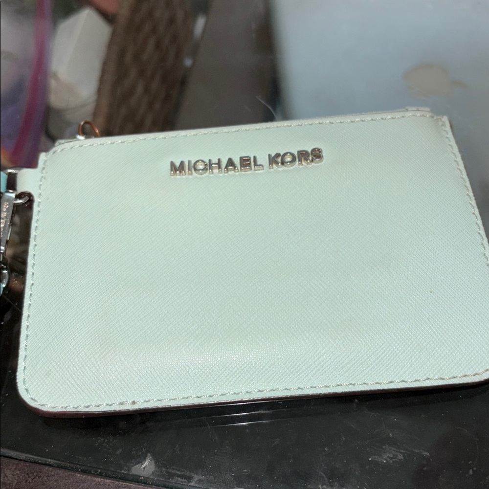 Light blue Michael Kors wristlet
